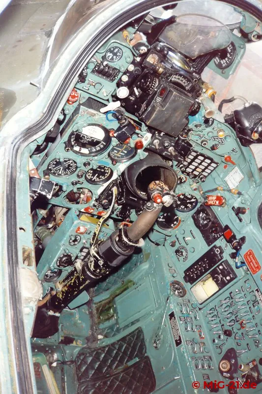 The cockpit equipment of the MiG-21 represents late 1950s technology, regardless whether it is a MiG-21M, ...
