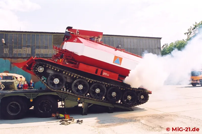 Finally several interesting vehicles like this fire fighting tank were shown.