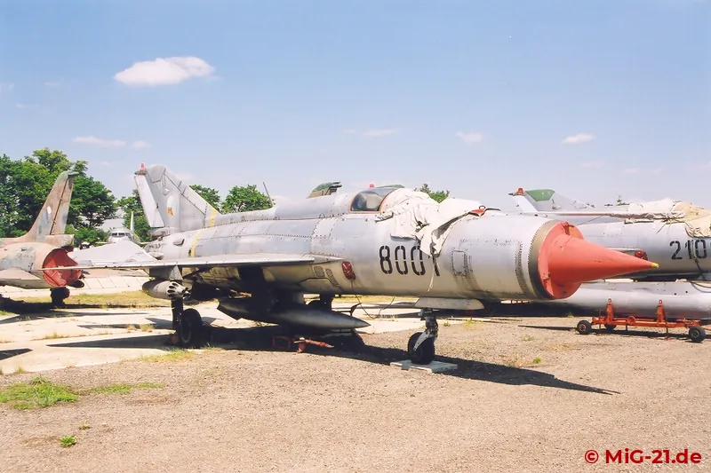 ... one of the rare MiG-21PFM of version 94N (nuclear weapon carrier), ...